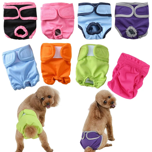 Pet Physiological Pants Diaper Sanitary Washable Female For Small Dog Panties Shorts Puppy Underwear Short Diaper Pet Underwear