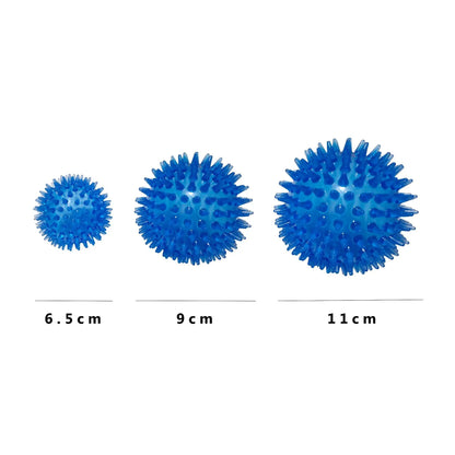 6/9/11cm Dog Squeaky Ball Pet Chew Toy with Sounding Puppy Resistant To Bite Cleaning Teething Molar Ball Pet Training Supplies